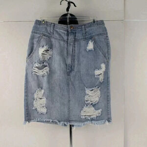 women's Forever 21 Jean Skirt